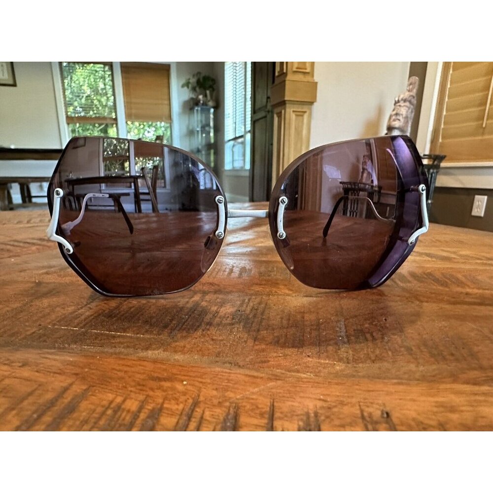 Luxottica  VINTAGE Olympus Eyeglass Rimless Frames Only From Italy